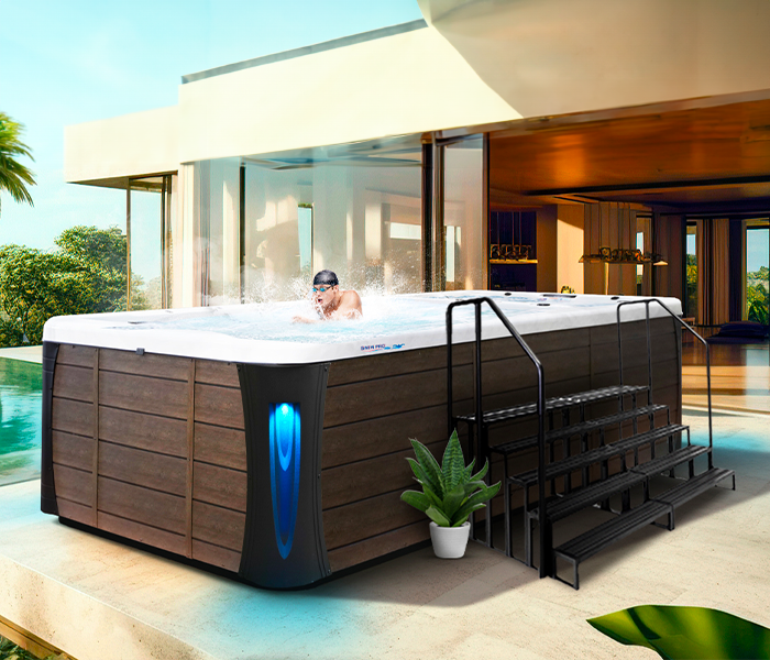 Calspas hot tub being used in a family setting - Tempe